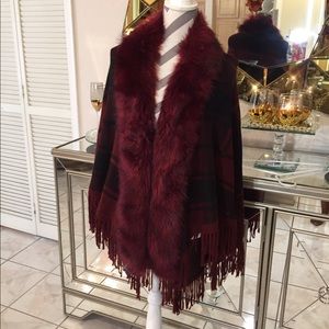 Burgundy Shawl